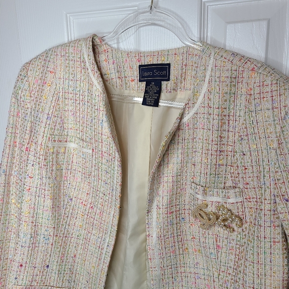 Retro Woven Tweed Laura Scott Janet Sz 18 - Picture 4 of 7